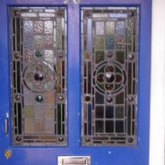 Sellotape works wonders holding stained glass…