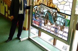 RREC headquarters receives Rolls Royce stained glass